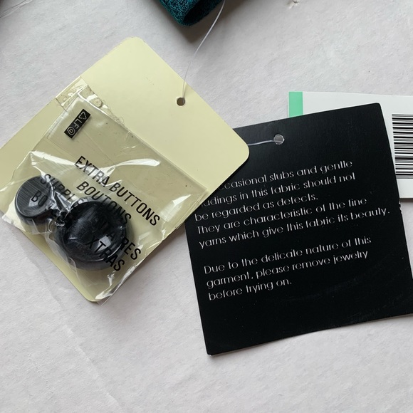 Jones New York Textured Blazer Jacket Green Black NWT Size 8 Jacket Only - Picture 7 of 7